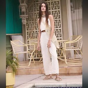 Free People Tulip Set - Size L - Tan/white